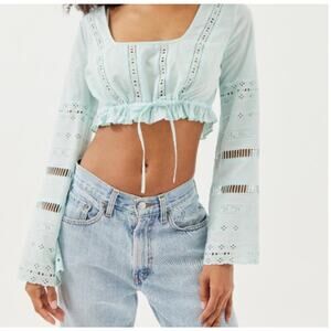 Urban Outfitters Kimichi Blue Blue Crop top